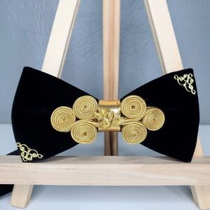 NEW Handmade Velvet Bow tie Groom Best man evening gift prom